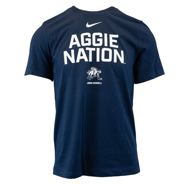 Men's Aggie Nation Bull T-Shirt navy blue